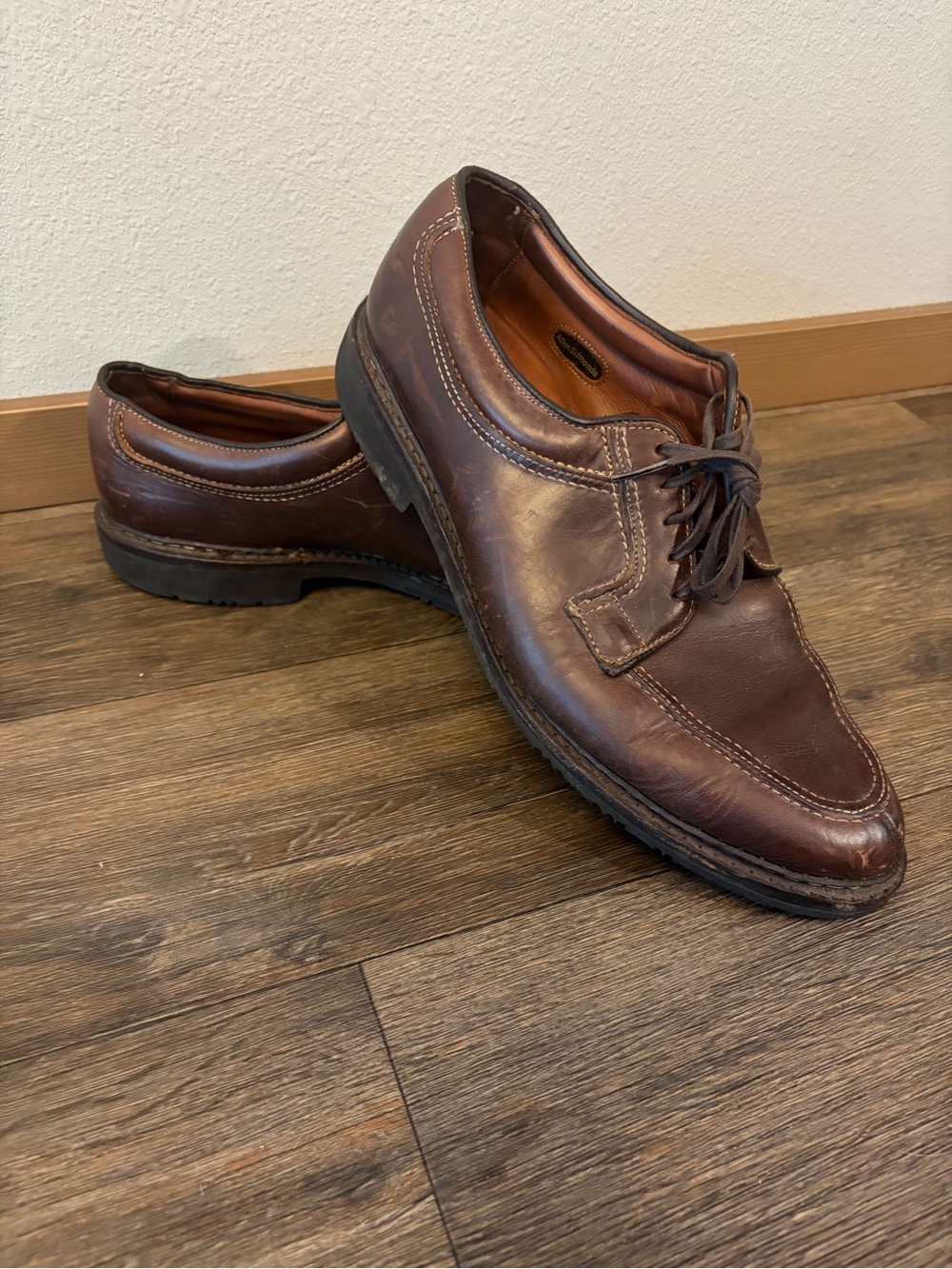Allen Edmonds Wilbert 1930 Brown Leather Split Toe Derby USA Made Men's 10 E